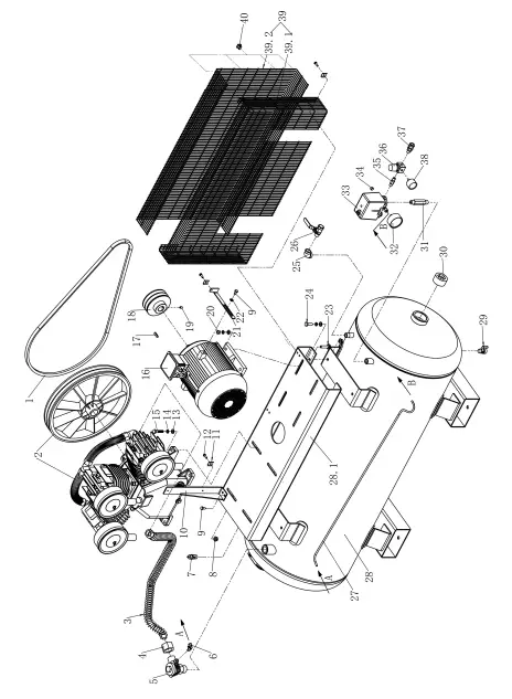 IRONAIR LB50270S3 Air Compressor fig3