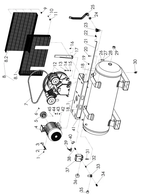 IRONAIR LB50270S3 Air Compressor fig6