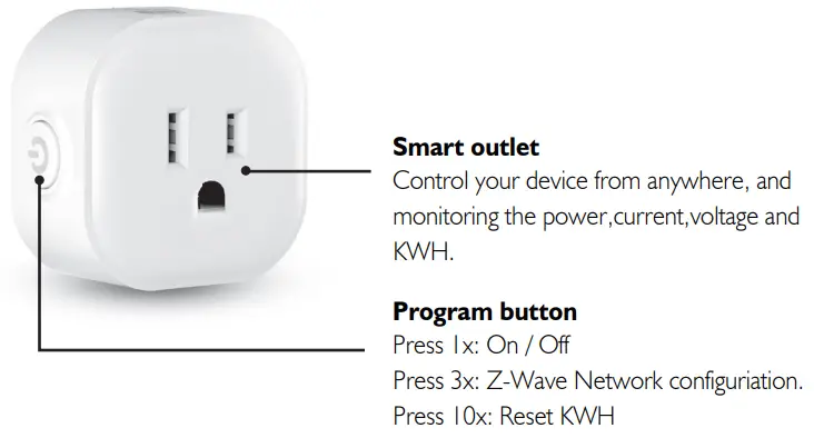 Minoston MP21ZP Z Wave Plug with Energy Monitoring - Smart outlet
