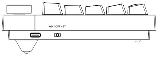 AJAZZ K620T Bluetooth Dual Mode Mechanical Keyboard - Indicator light Description 2