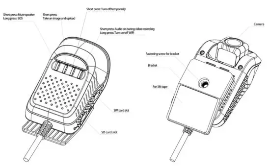 jimilab C120 4G Dash Cam - cam