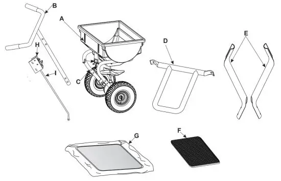 GROUNGWORK CT0067 85 Walk Behind Spreader - figure 1