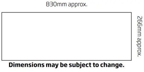 schweigen UM 9S 900mm Silent Undermount Rangehood - Cutout Size