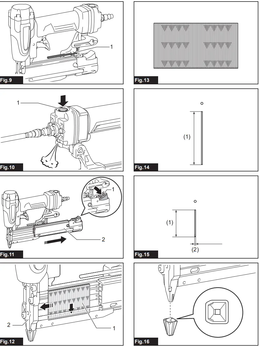 makita AF353 Pneumatic Pin Nailer - FIG 2