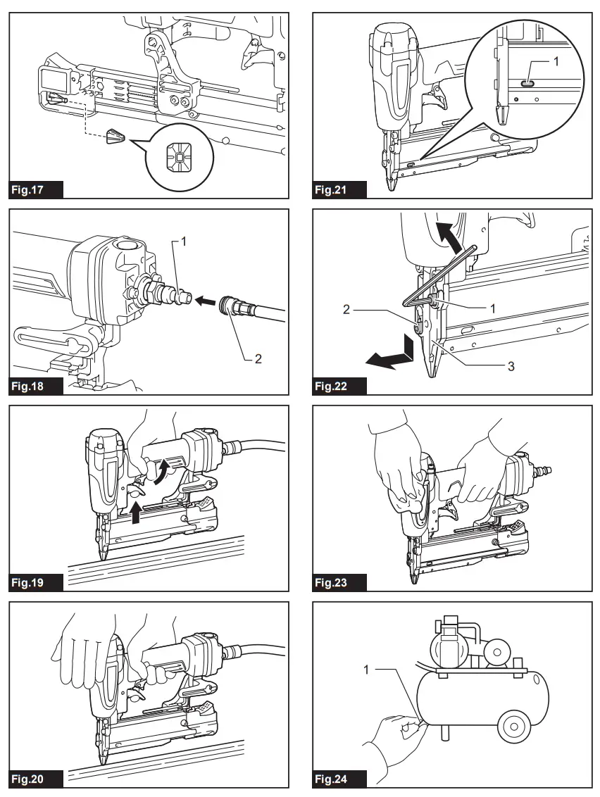 makita AF353 Pneumatic Pin Nailer - FIG 3