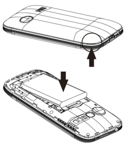 DENVER Senior Phone gold cCharge the