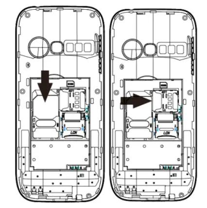 DENVER Senior Phone gold contacts