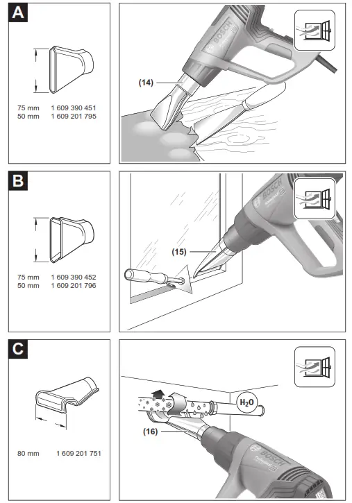 BOSCH GHG 20 63 Professional 2300W Electric Corded Heat Gun - fig 1