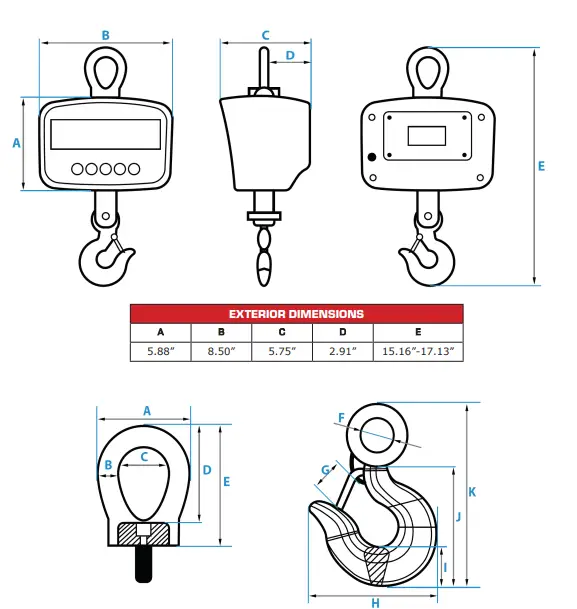 sellEton Scales SL-924 Crane Scale 1