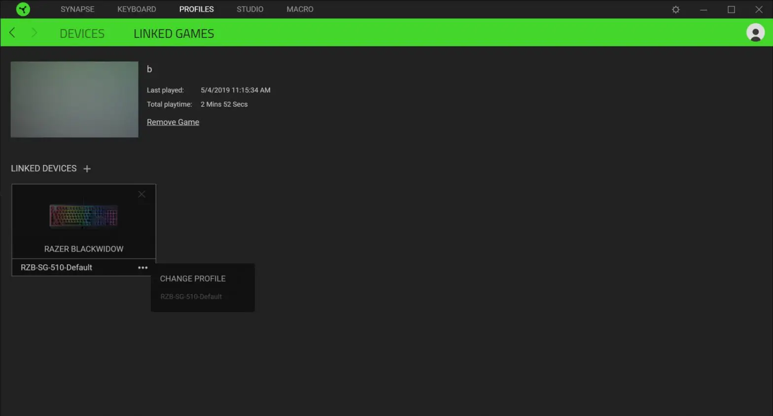 RAZER Blackwindow User Guide- Once linked