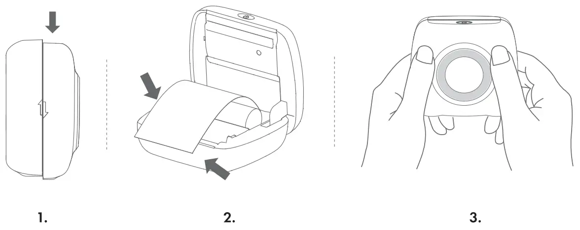 Replacing/Loading thermal paper