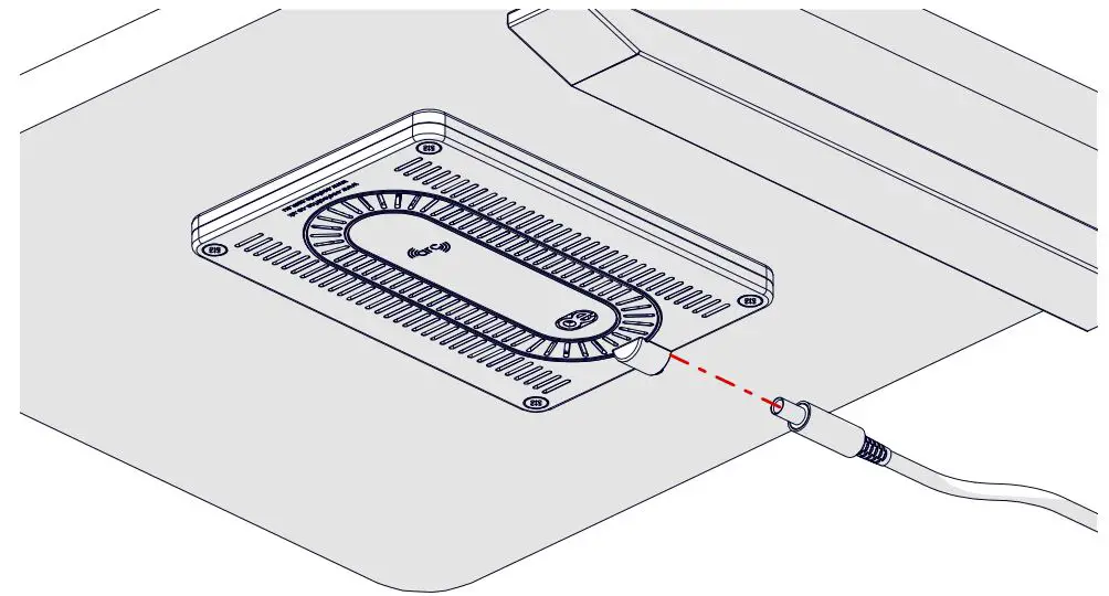 oe elsafe ARC-H Wireless Charger - Connect power and check for blue LED