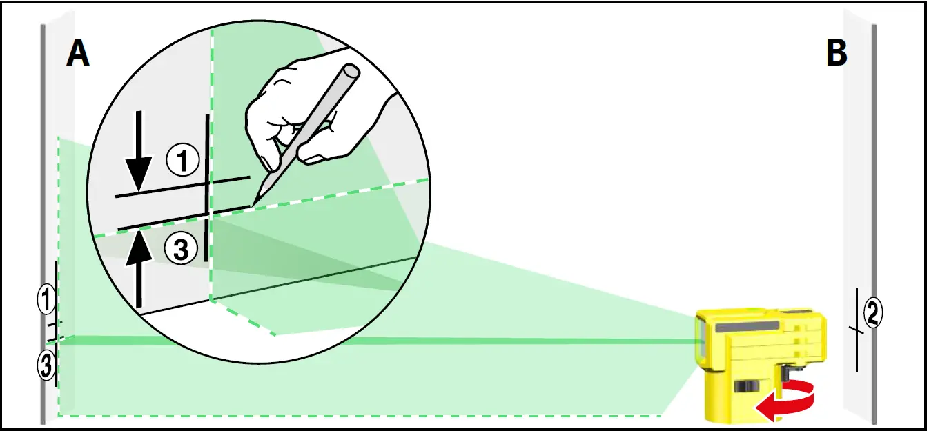 STABILA LAX 50 G Cross Line Laser 12