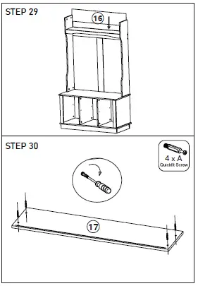 HomE-Depot-White-Painted-Hall-Tree-with-Bench-and-Storage-Cubbies-18