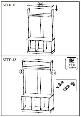 HomE-Depot-White-Painted-Hall-Tree-with-Bench-and-Storage-Cubbies-19