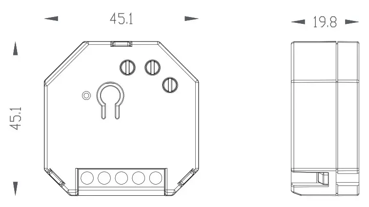 EcoDim Smart LED dimmer Z-Wave 250W - diayagram