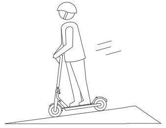 LAOTIE Electric Scoote - going downhill
