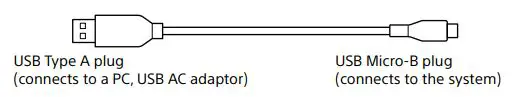 SONY Wireless Speaker User Guide - About micro-USB cables