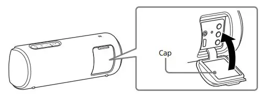 SONY Wireless Speaker User Guide - Handle the cap with care
