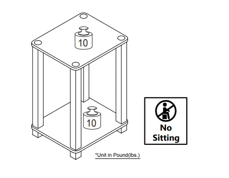 Furinno 21260 Simplistic Small End Table FIG 1