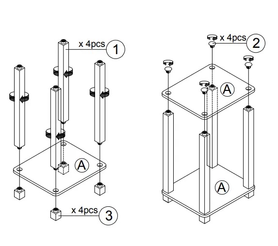 Furinno 21260 Simplistic Small End Table FIG 3