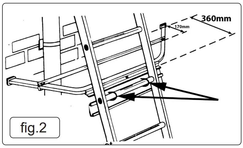 SEALEY LAD002 Aluminium Framed Ladder Stand Of- fig2