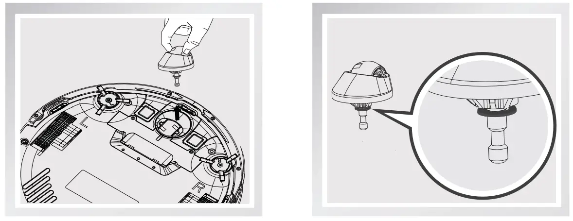 ZACO Robotic Vacuum Cleaner - cleanup