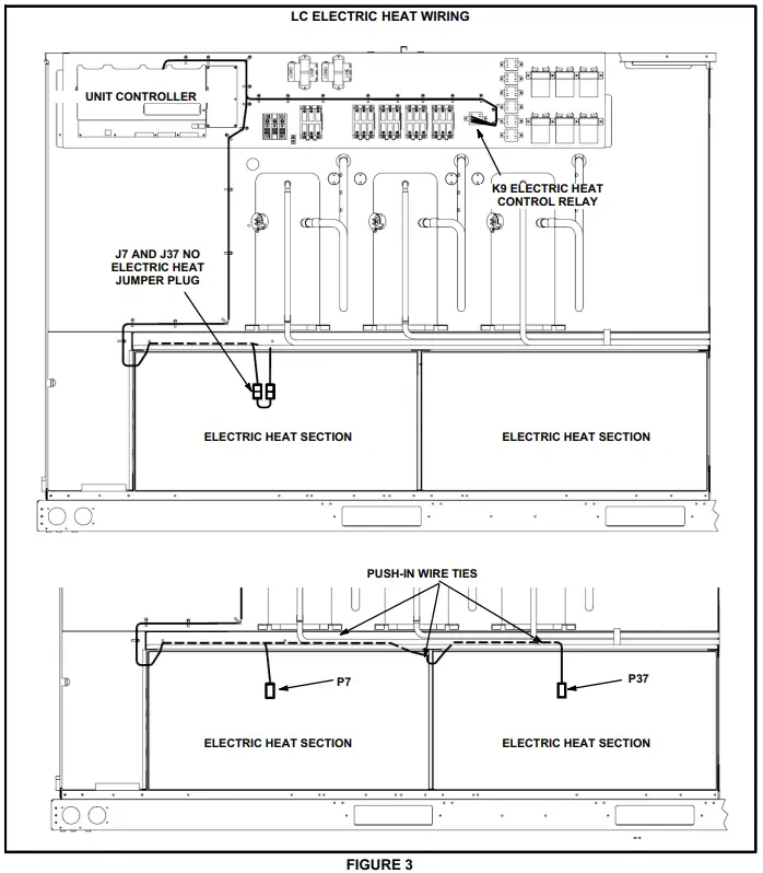 LC ELECTRIC HEAT WIRING