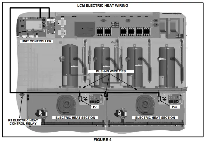 LCM ELECTRIC HEAT WIRING