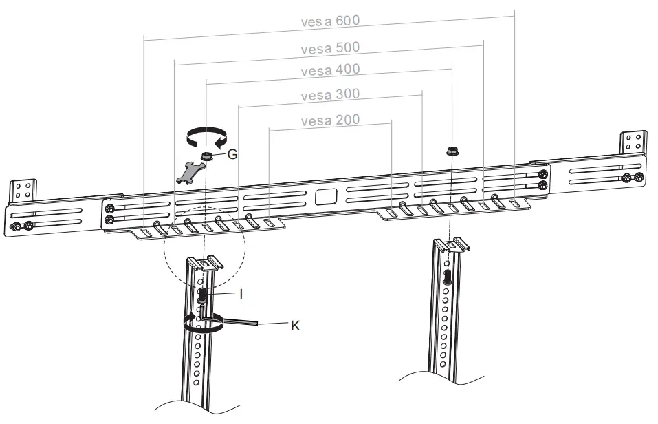 VIVO Universal Soundbar Speaker - Attach VESA brackets