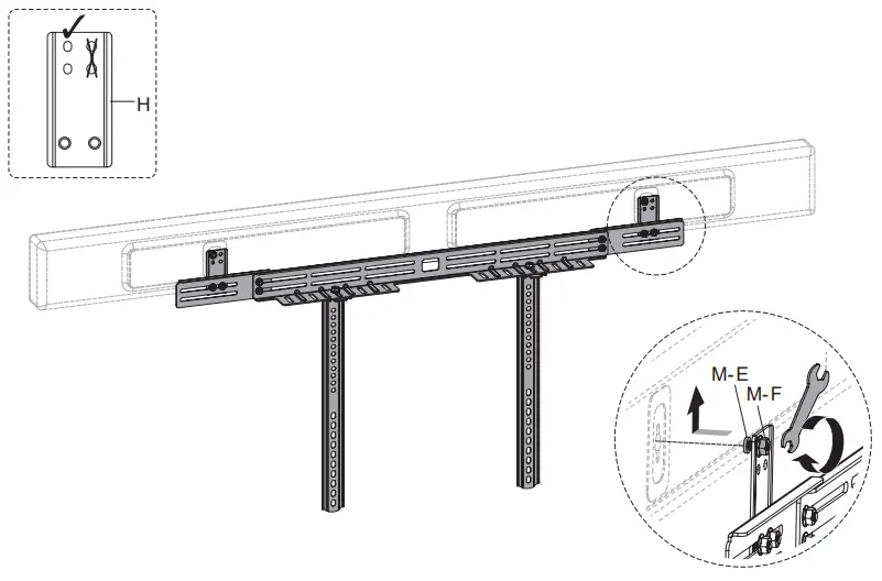 VIVO Universal Soundbar Speaker - slots of soundbar