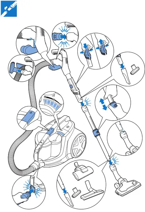 PHILIPS XB9155 Vacuum Cleaner - Overview 2