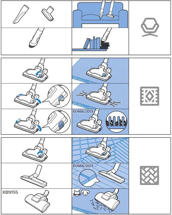 PHILIPS XB9155 Vacuum Cleaner - Overview 4