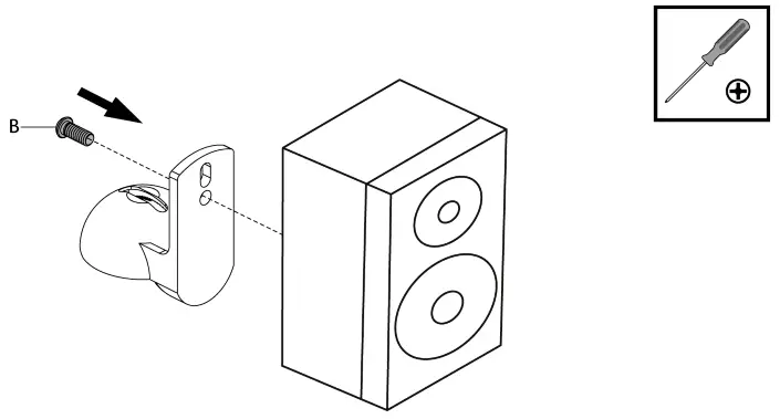 audizio 129.214 HTS15 Speaker Wall Bracket - 5