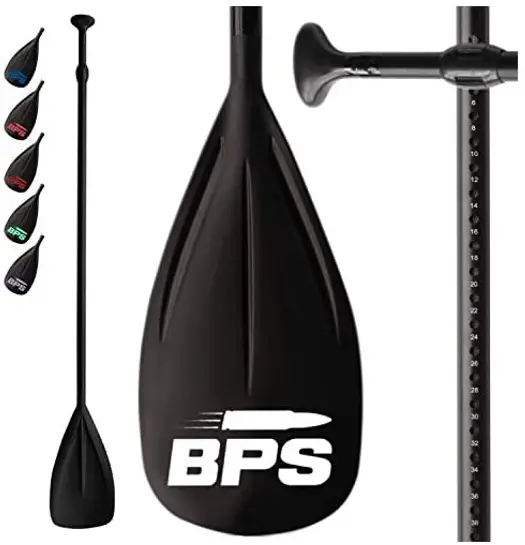 SURF SNOW WAREHOUSE 650066639357 BPS 2 Piece Alloy Sup Paddle With Blade Cover