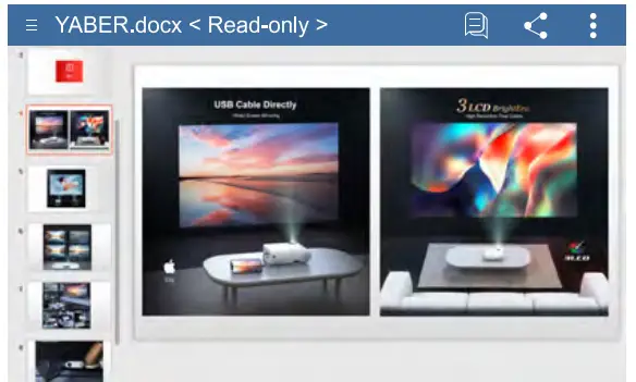 YABER Projector 5G WiFi Bluetooth Projector-14