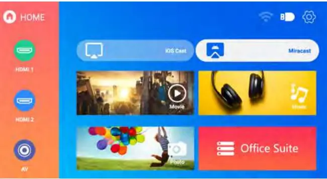 YABER Projector 5G WiFi Bluetooth Projector-9