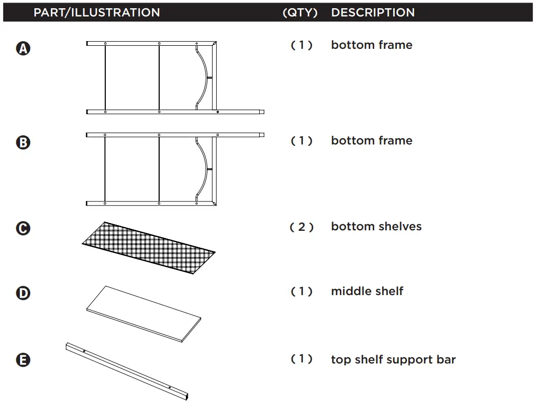 HONEY-CAN-DO SHF-09575 Natural Hall Tree with Shelves-fig2