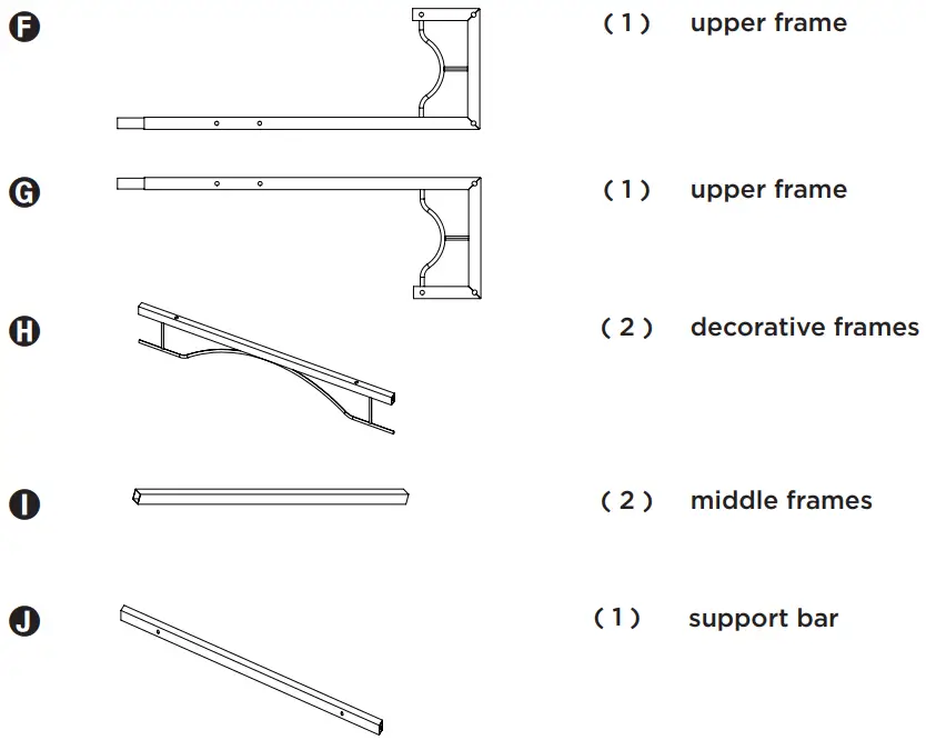 HONEY-CAN-DO SHF-09575 Natural Hall Tree with Shelves-fig3