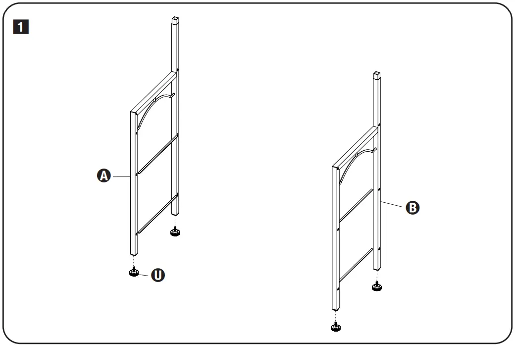 HONEY-CAN-DO SHF-09575 Natural Hall Tree with Shelves-fig6