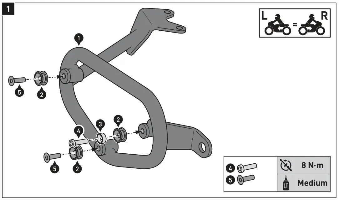SW MOTECH BC HTA 11 928 20000 Legend Gear side bag system LC Triumph Speed Twin - FIG