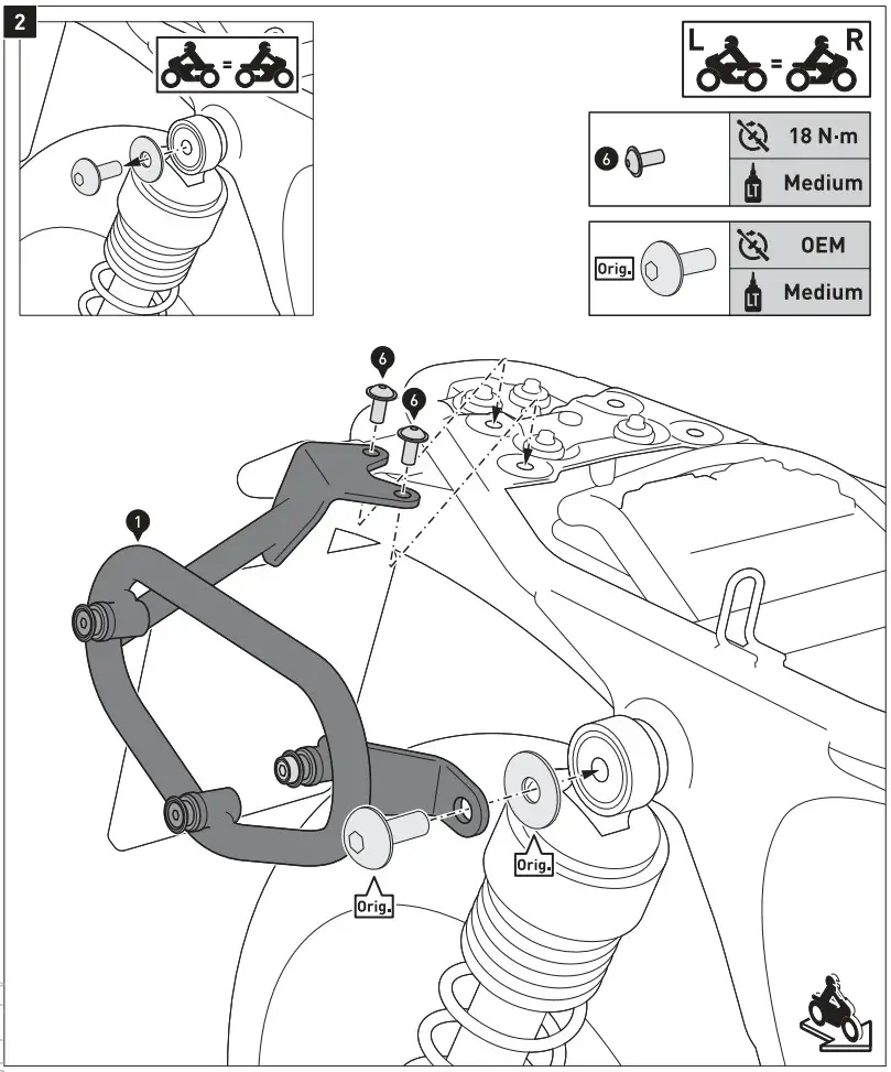 SW MOTECH BC HTA 11 928 20000 Legend Gear side bag system LC Triumph Speed Twin - FIG1