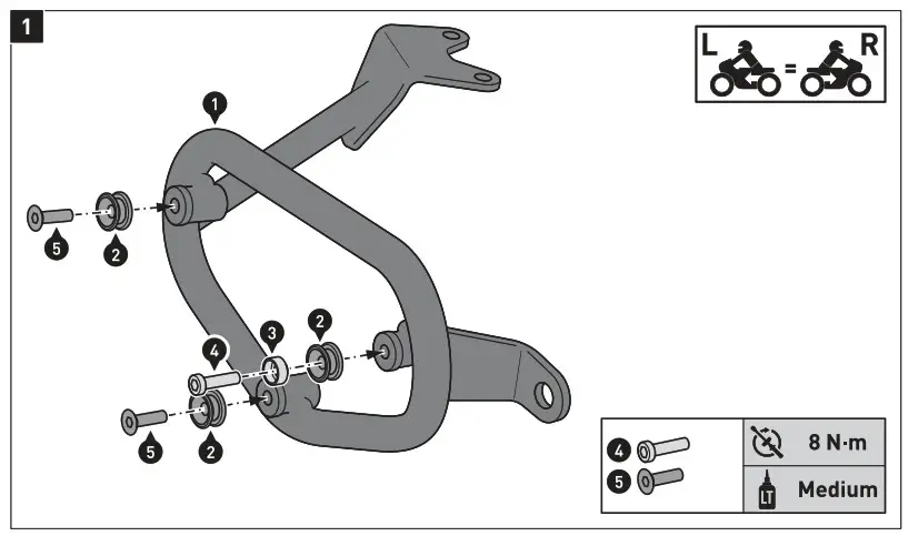SW MOTECH BC HTA 11 928 20000 Legend Gear side bag system LC Triumph Speed Twin - FIGDF