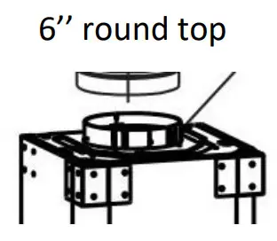 AVG AVI 369IS2 Idaho Island Range Hood - Duct transition