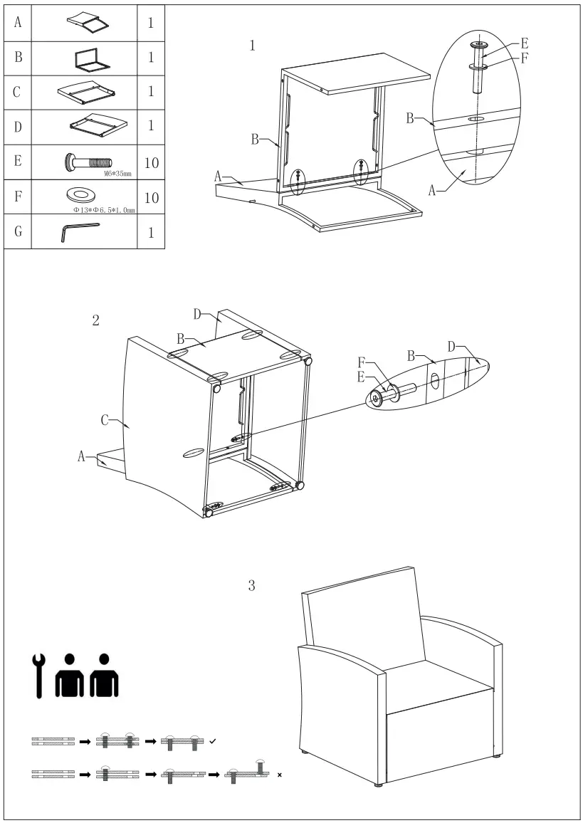 Praktiker 4 Seater Rattan Sofa Set with Coffee Table - Fig 1