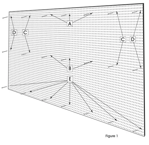 ULINE Pegboard Installation - Fig. 1