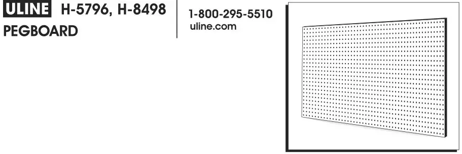 ULINE Pegboard Installation Guide