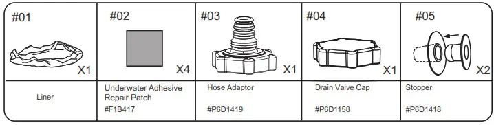 Bestway SPLASH FRAME POOLS - Components