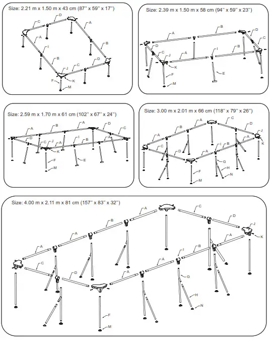 Bestway SPLASH FRAME POOLS -Structure