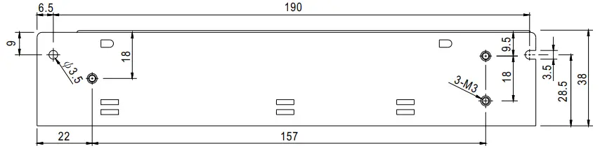 SD-100 Series 100W Single Output DC DC Converter Mechanical Specification